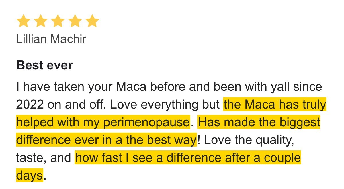 Customer testimonial